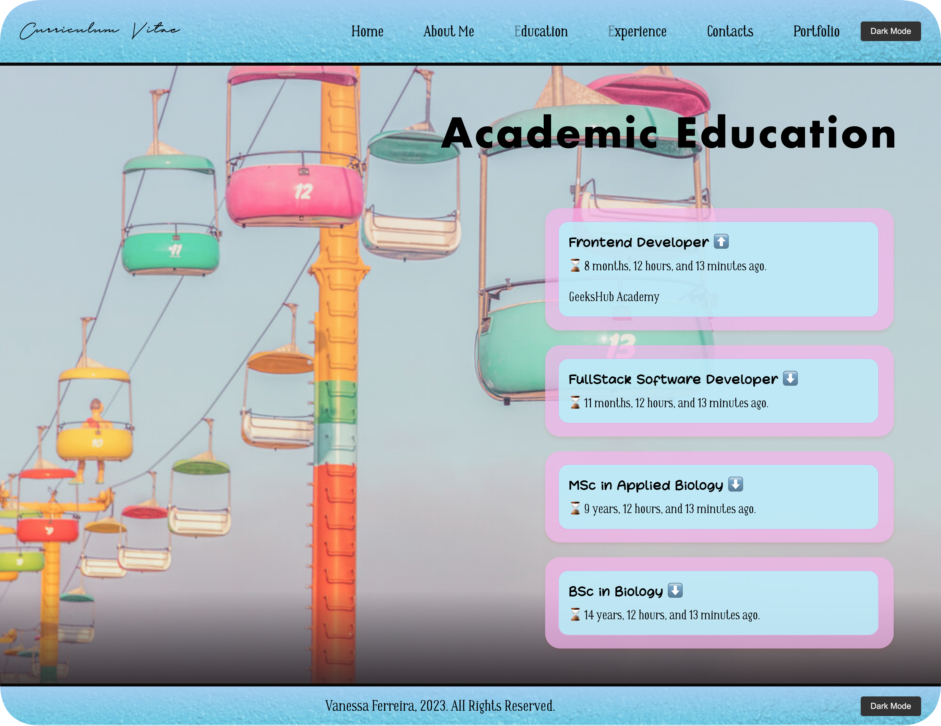 CV education